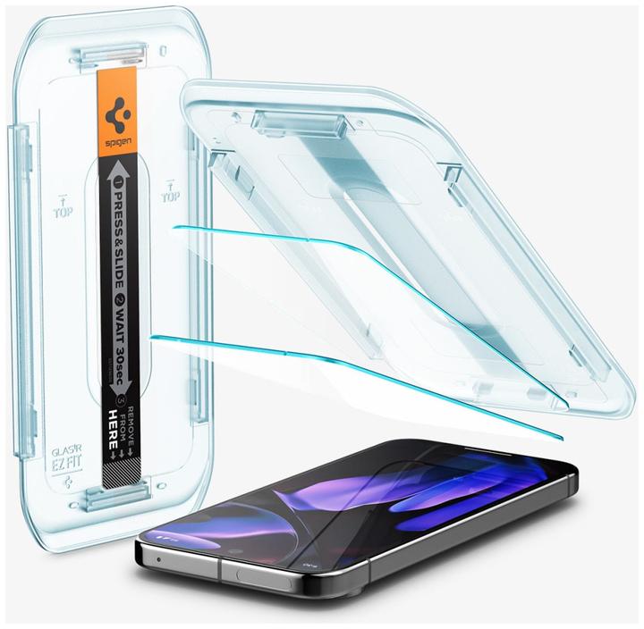 Image du produit Spigen EZ Fit Protecteur d'écran en verre trempé Clear Google Pixel 9 Pro XL 2-Pack (2 pièce(s), Google Pixel 9 Pro XL)
