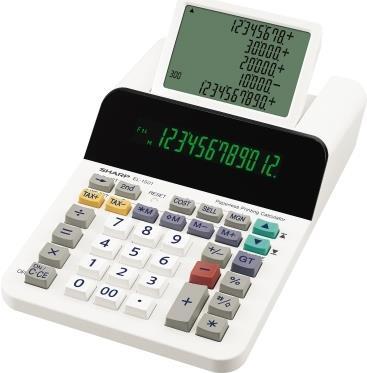 Produktbild Sharp EL-1501 Tischrechner weiss (SH-EL1501) (Batterien)