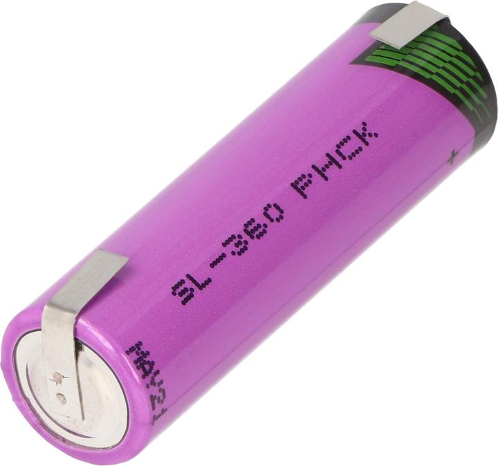 Produktbild Tadiran Batterie LTC SL-360/T mit Lötfahnen U-Form (1 Stk., AA, 2400 mAh)