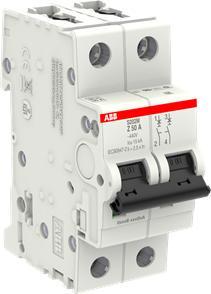 Image du produit ABB S202M-Z50 Disjoncteur 50A 2 pôles 10kA caractère Z
