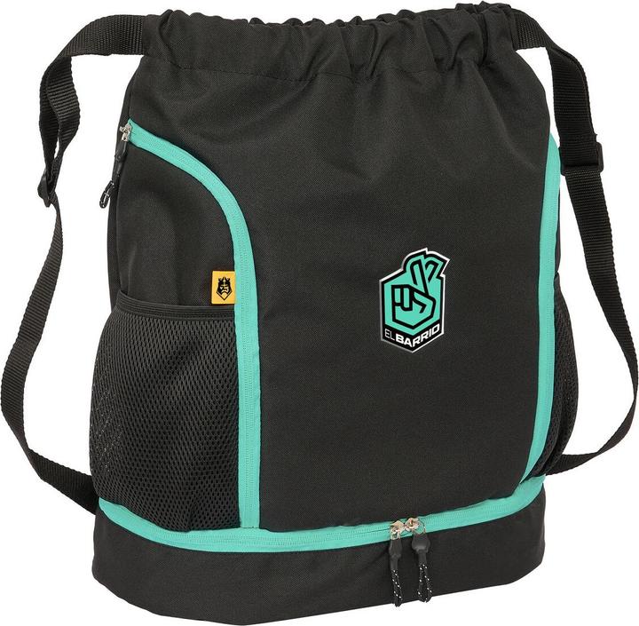 Actual product image Kings League Backpack bag with straps El barrio Black 35 x 40 x 1 cm