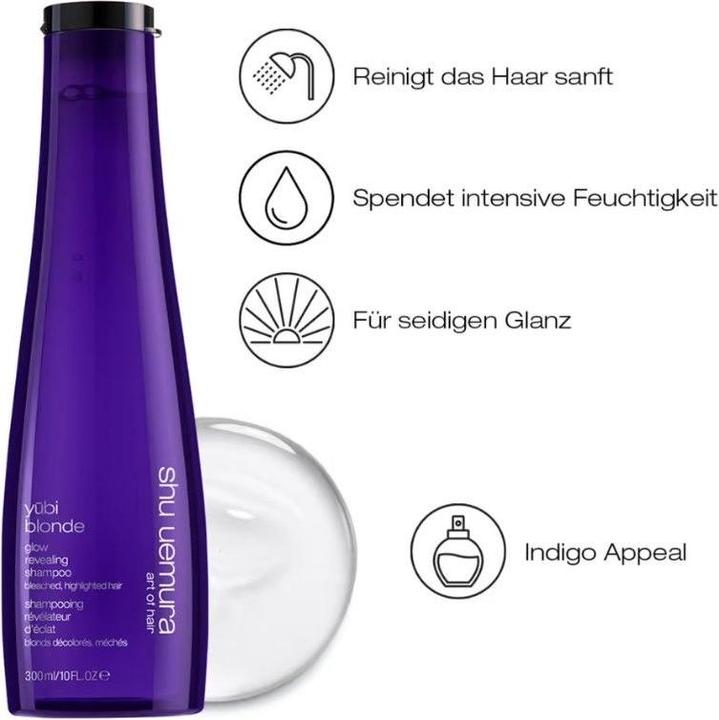 Actual product image Shu Uemura Yubi Blonde Glow Revealing Shampoo (300 ml, Liquid shampoo)