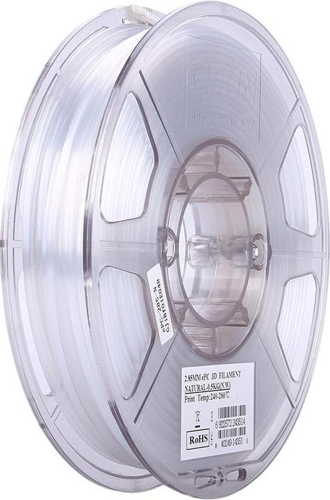 Actual product image eSUN ePC Natural Polycarbonate Filament 1.75mm 500g (Carbon, 1.75 mm, 500 g, White)