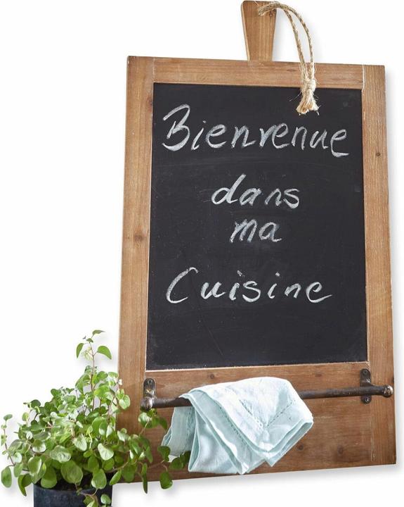 Image du produit Loberon Tableau d'affichage Estadillas marron/noir (35 x 7 x 58 cm)