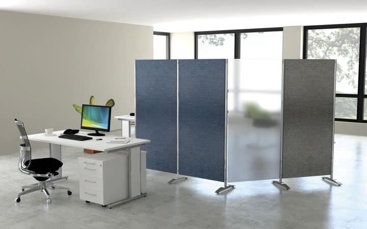 Produktbild Kerkmann Stellwandsystem, Textil-Element, HxBxT 1750x800x450 mm, blau