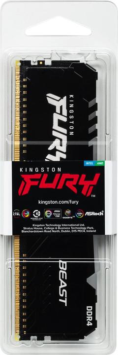 Actual product image Kingston FURY Beast RGB (1 x 16GB, 3600 MHz, DDR4-RAM, DIMM)