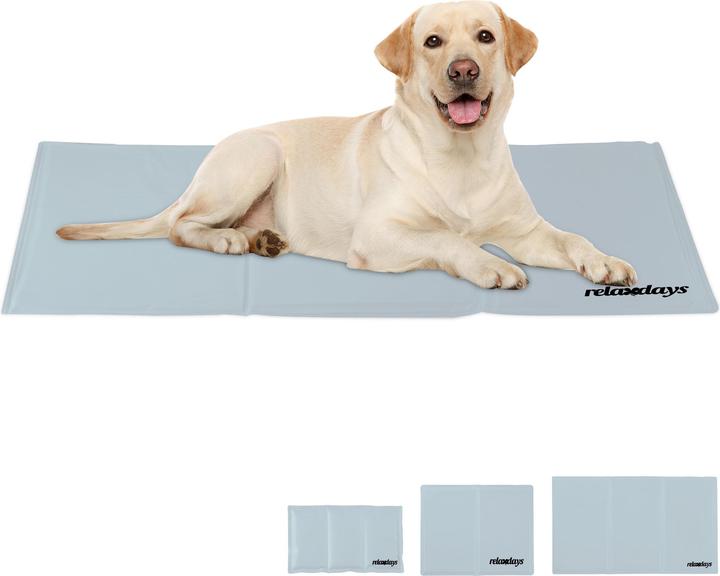 Immagine prodotto Relaxdays Tappetino di raffreddamento per cani, grigio (Cane)