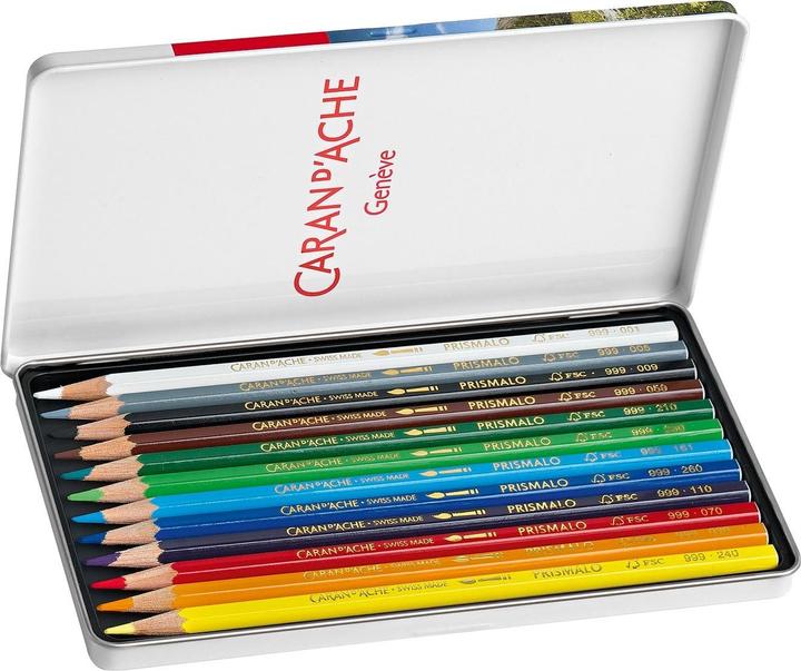 Produktbild Caran d'Ache Prismalo Aquarelle Metallschachtel (Mehrfarbig, 12 x)