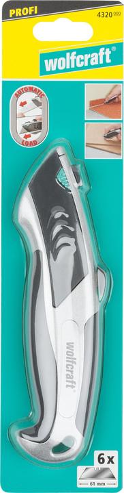 Produktbild wolfcraft Profi-Trapezklingen-Messer „Autoload“ (Cutter)