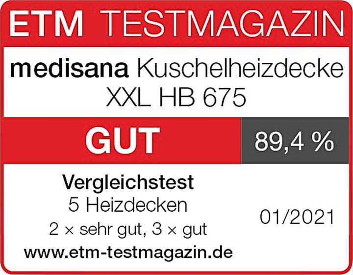 Productafbeelding Medisana Hb 675 XXL (150 x 200 x 35 cm)