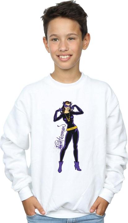 Produktbild Catwoman Happy Pose Sweatshirt Jungen (152, 158)