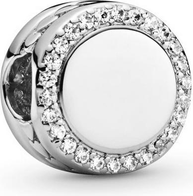 Produktbild Pandora Gravierbarer Knopf Charm (Silber 925)