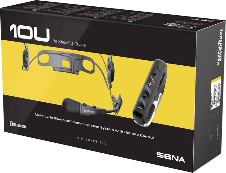 Actual product image Sena 10U Bluetooth Headset for Shoei J-Cruise (incl. RC4 handlebar remote control) (Set of 1)