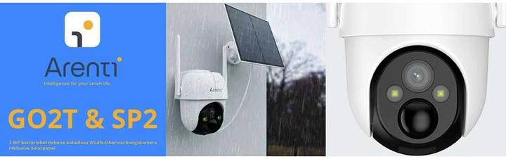 Image du produit Arenti GO2T+SP2-UE Caméra de surveillance IP sans fil 2304 x 1296 pixels (2304 x 1296 Pixels)