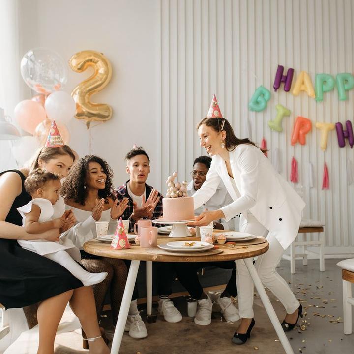 Actual product image Hermex Happy birthday letter balloon