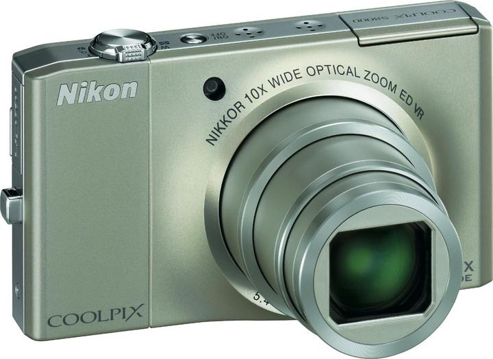 Actual product image Nikon Coolpix S8000, 14MP, 10x zoom, HD movies, silver (1/2,3'')