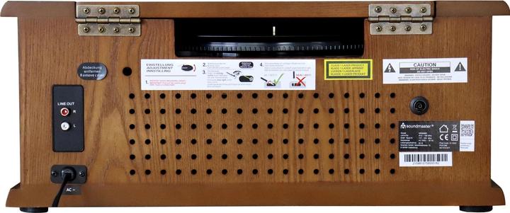 Immagine prodotto Soundmaster NR566BR (Giradischi, Bluetooth, Lettore CD, 2x 5 W)