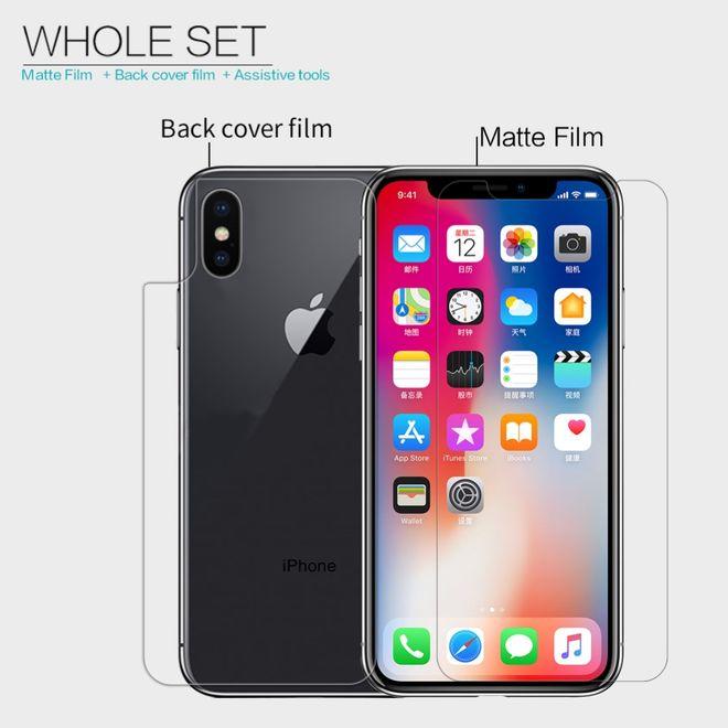 Actual product image Nillkin Matte Series (1 Piece, Apple iPhone X)