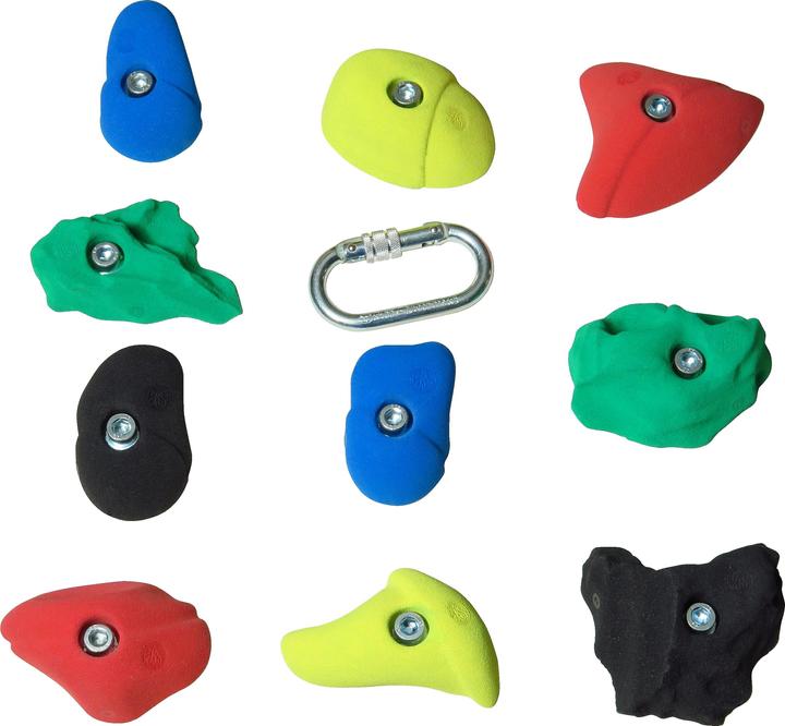 Sport-Thieme Klettergriff-Set Mittel (Mehrfarbig)