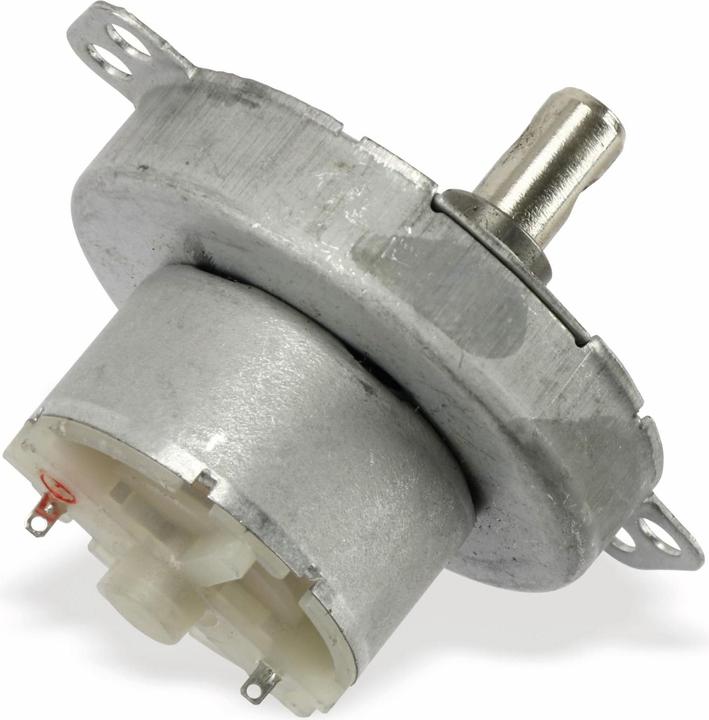 Actual product image Eneroid Gear motor TDY-12, 12V-, 2,5U/min, Ø 50mm, shaft 7x12mm