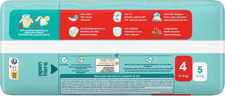 Image du produit Pampers Protection premium (Taille 4, Pack, 31 pièce(s))