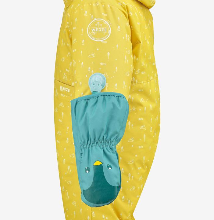 Immagine prodotto Wedze Tuta da neve calda per bambini - 500 Warm Lugiklip giallo (80 C)