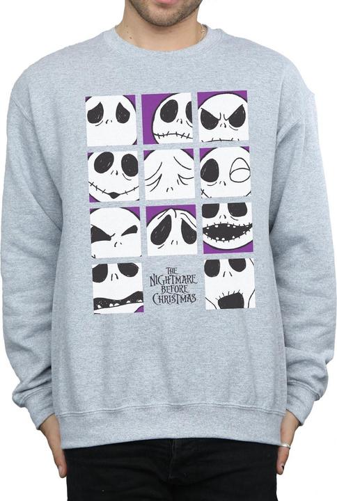 Image du produit Disney - Sweat NIGHTMARE BEFORE CHRISTMAS MANY FACES OF JACK SQUARES - Homme (XL)