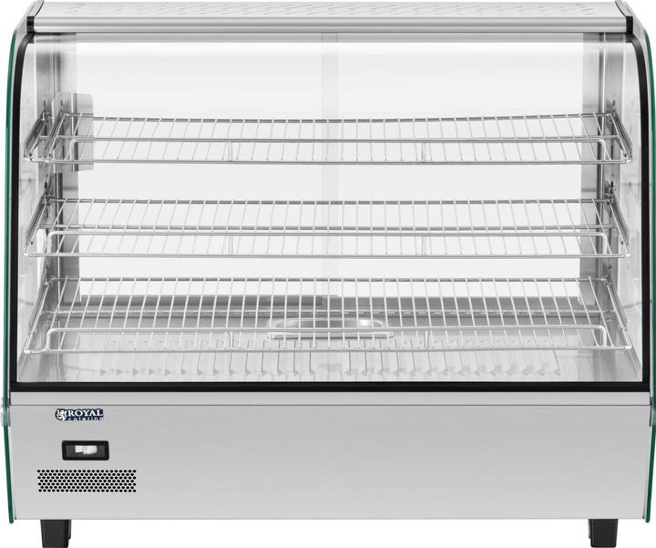 Produktbild Royal Catering Heisse Theke Warmhaltevitrine Wärmevitrine Warmhaltetheke 160 L 1500 W beleuchtet