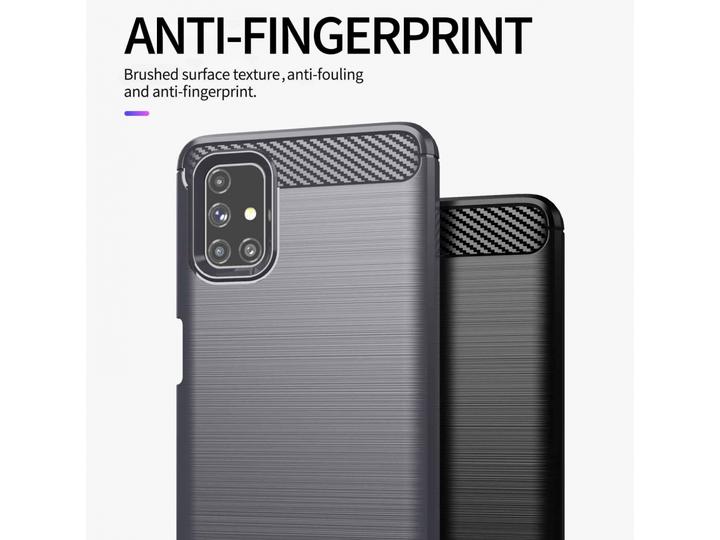 Actual product image Screenguard Samsung Galaxy M51 Cover Carbon Brushed Soft TPU (Samsung Galaxy M51)