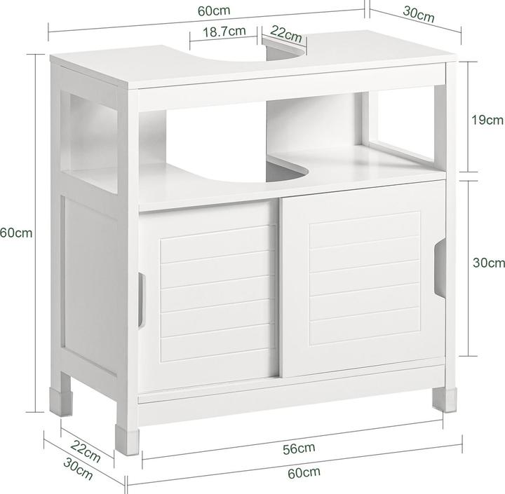 Actual product image SoBuy Vanity unit (60 x 61 x 30 cm)