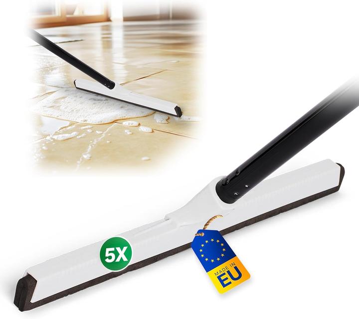 Immagine prodotto Novaliv 5X Wasserabzieher Boden Dusche Auto mit Teleskop Kunststoff 43cm Duschabzieher Abzieher Dusc