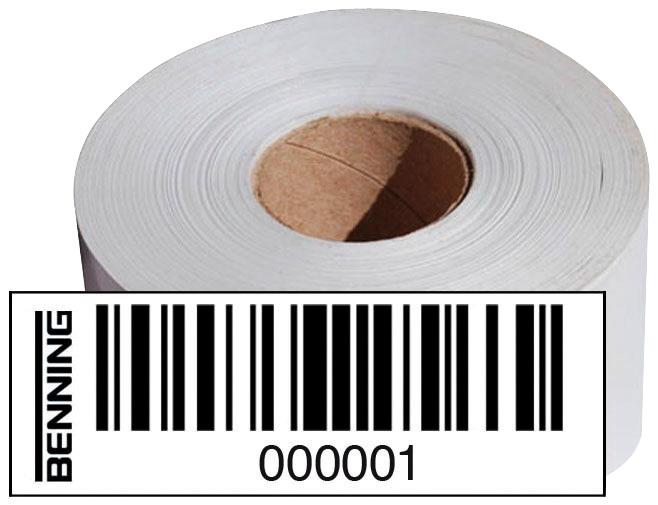 Actual product image Benning GmbH & Co. KG Barcode labels no. 4001-5000 756305