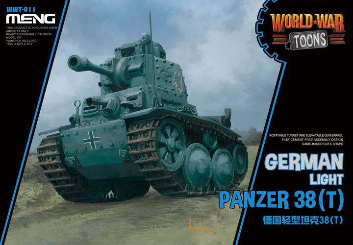 Image du produit Meng-Model Char léger allemand 38(T) (CartoonModel)