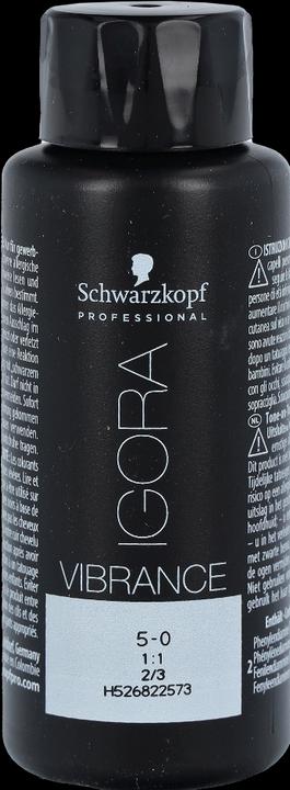 Actual product image Schwarzkopf Professional IGORA Vibrance Hair Tint NEW (5-0 light brown)