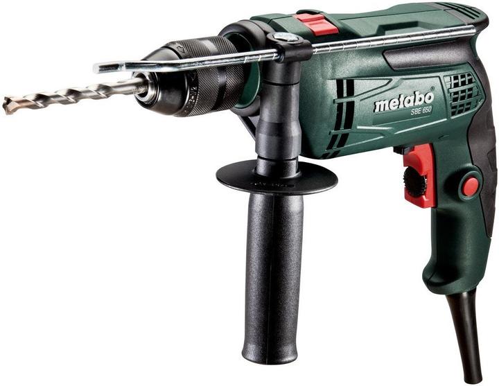 Image du produit Metabo Perceuse à percussion SBE 650 Boîte en plastique (Fonctionnement sur secteur)