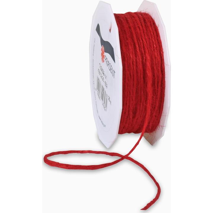 Actual product image Präsent Cord jute matt red 2,0 mm x 25,0 m (Gift ribbon, 1 x)