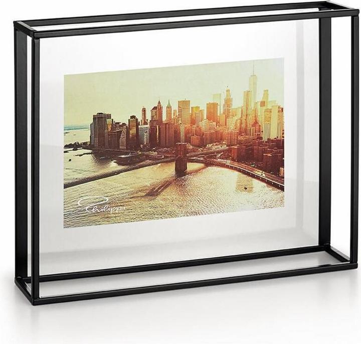 Image du produit Philippi Cadre photo Quarree S noir transparent, 25 x 20 cm (25 x 20 cm)