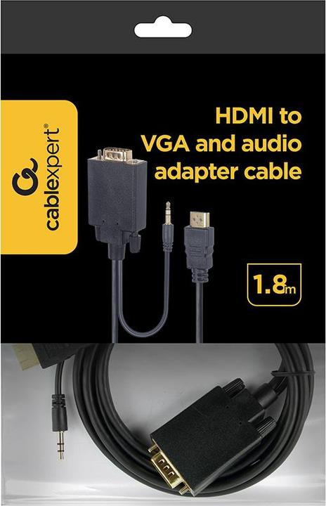 Immagine prodotto Gembird HDMI (Typ A) — VGA (1.80 m, HDMI, VGA)