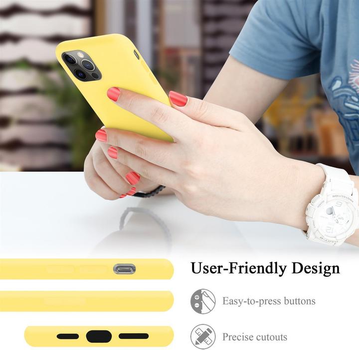 Actual product image Cadorabo TPU Liquid Silicone Case Cover (Apple iPhone 13 Pro Max)