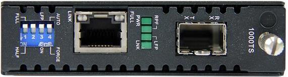 Produktbild StarTech Gigabit Ethernet LWL / Glasfaser Medienkonverter mit SFP - 1000 Mbit/s Multimode Gigabit Etherne...