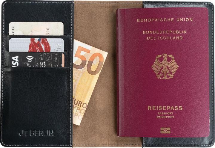 Produktbild JT Berlin Reisepassetui Tegel schwarz (Zusätzliche Polsterung)