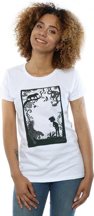 Actual product image Disney Womens/Ladies The Jungle Book Silhouette Poster Cotton T-Shirt (XXL)