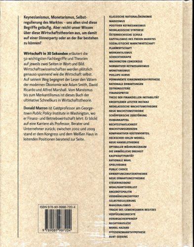 Nährwerte und Zutaten Wirtschaft in 30 Sekunden (Deutsch, Marron Donald, 2016)
