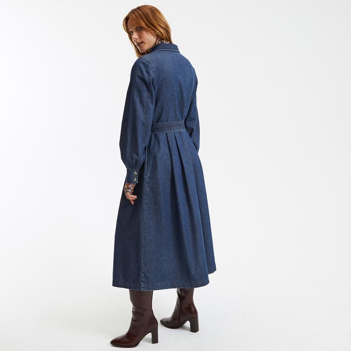 Image du produit La Redoute Collections Langärmeliges Jeanskleid mit Knopfleiste (32)