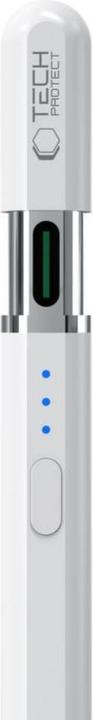 Actual product image Tech-Protect Digital Magnetic Stylus Pen 3 Magnetic for iPad Tablet - White