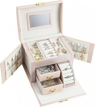 Image du produit Ecarla Jewellery Box With Mirror And Drawer Powder Rose