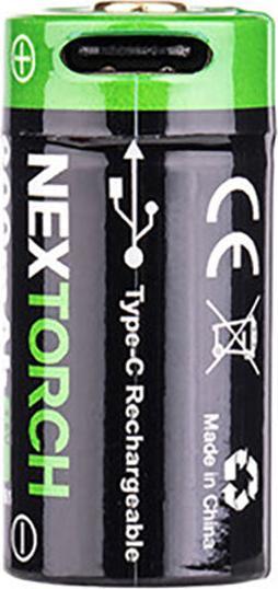 Image du produit Nextorch USB Li-Ion Akku DC20061 Typ 16340 (1 pcs, 800 mAh)