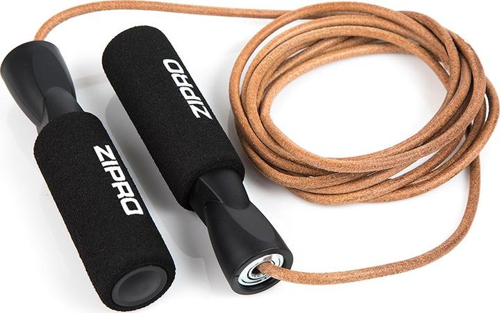 Zipro Jumping rope with leather rope (275 cm)