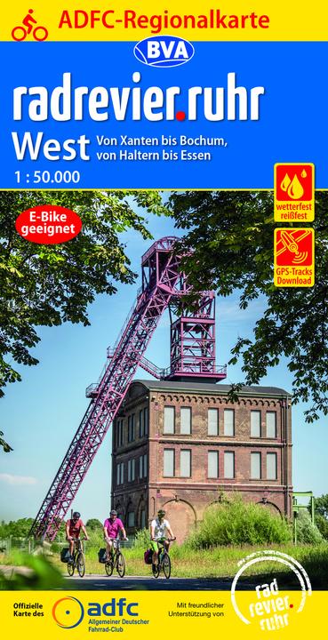Image du produit Carte régionale ADFC radrevier.ruhr West