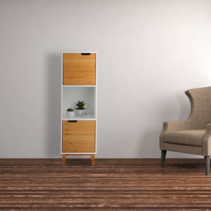 Immagine prodotto Relaxdays Mobiletto bianco (32 x 30 x 71 cm)